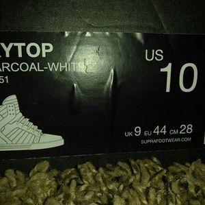 Supra skytop Charcoal-White